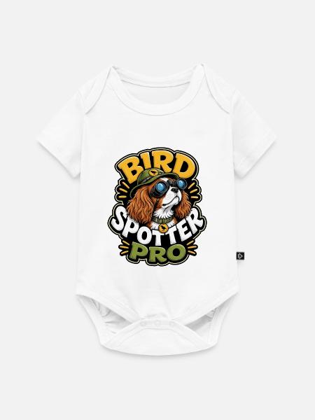 Kavallerier King Charles Spaniel - Baby Premium Kurzarmbody - Weiß