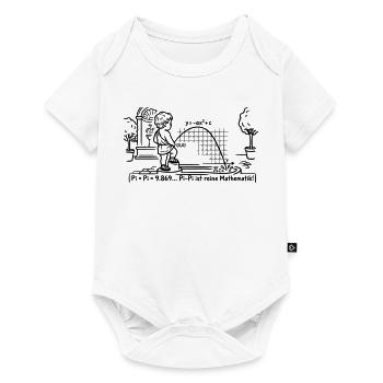 Mathe Pi Parabel 3,14159265359 - Baby Premium Kurzarmbody - Weiß - Vorne