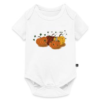 Kürbis Maus - Baby Premium Kurzarmbody - Weiß - Vorne