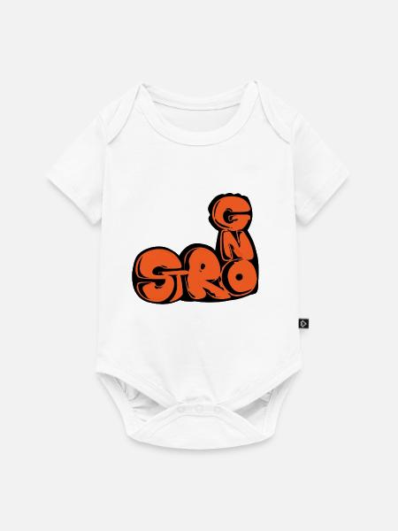 Stark, ein gezogenes Wort - Baby Premium Kurzarmbody - Weiß