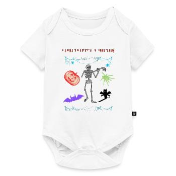 Halloween für die ganze Familie, passender Look - Baby Premium Kurzarmbody - Weiß - Vorne