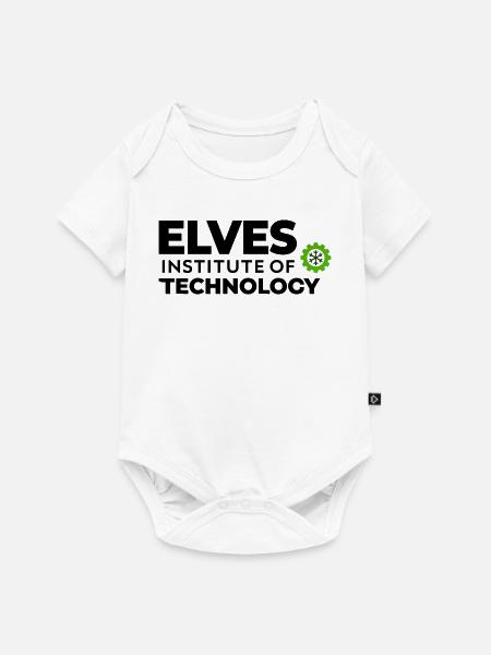 Elfen-Technik-Institut Logo - Baby Premium Kurzarmbody - Weiß