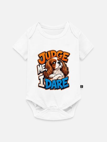 Kavallerier King Charles Spaniel - Baby Premium Kurzarmbody - Weiß