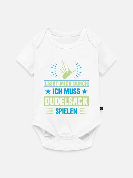 Dudelsackspieler Dudelsack Männer Geschenk - Baby Premium Kurzarmbody - Weiß