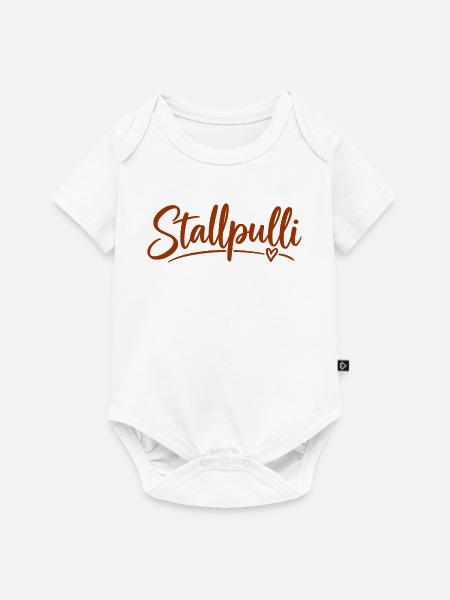Stallpulli - Pferd - Reiterin - Stall - Pullover - Baby Premium Kurzarmbody - Weiß