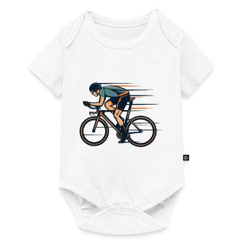 Straßenräder - Baby Premium Kurzarmbody - Weiß - Vorne