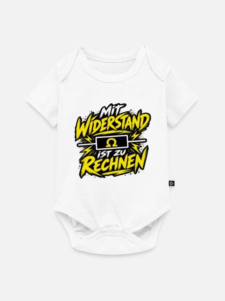 Elektriker – Mit Widerstand ist zu rechnen - Baby Premium Kurzarmbody - Weiß