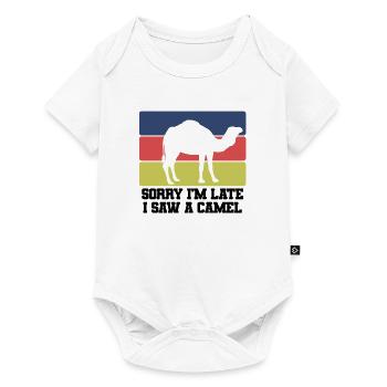 Kamel Humor Retro - Baby Premium Kurzarmbody - Weiß - Vorne