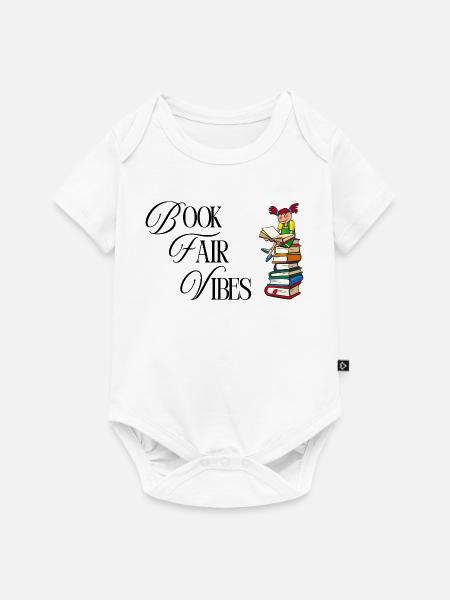 Nur Buchmesse-Vibes - Baby Premium Kurzarmbody - Weiß