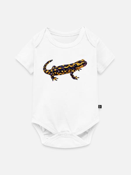 Leuchtender Flecken Salamander - Baby Premium Kurzarmbody - Weiß