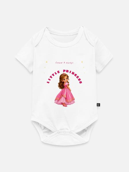 Kleine rosa Prinzessin - Baby Premium Kurzarmbody - Weiß