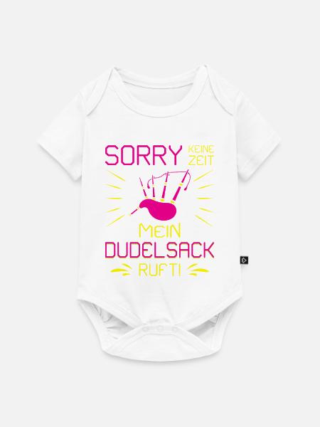 Dudelsackspieler Dudelsack Männer Geschenk - Baby Premium Kurzarmbody - Weiß
