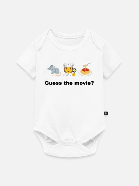 Chef Mouse mit Spaghetti - Baby Premium Kurzarmbody - Weiß