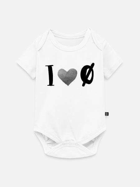Grau strukturiertes Steinherz - Baby Premium Kurzarmbody - Weiß