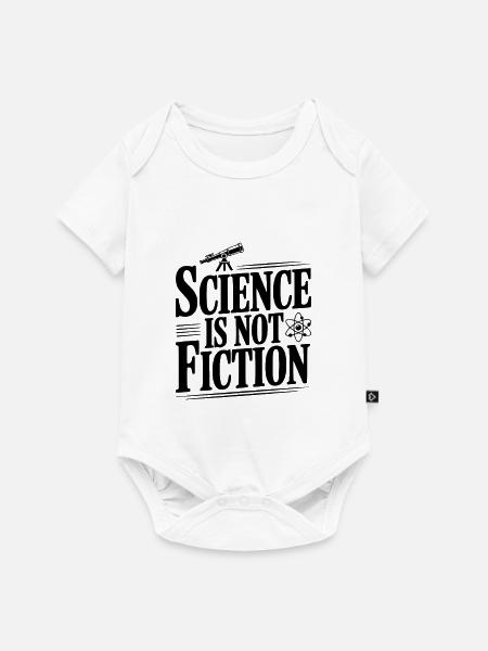 Wissenschaft ist keine Fiktion - Baby Premium Kurzarmbody - Weiß