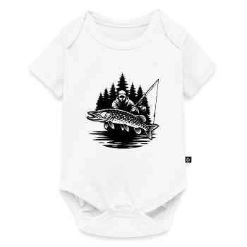 Waldfischer und Hecht - Baby Premium Kurzarmbody - Weiß - Vorne