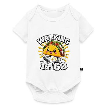 Walking Taco, lustige Kostüm-Tacos  - Baby Premium Kurzarmbody - Weiß - Vorne