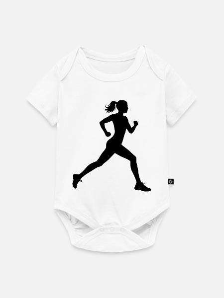 Geschenkidee für eine Running mit Running - Baby Premium Kurzarmbody - Weiß