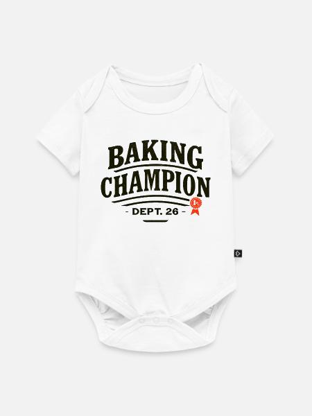 Backchampion Abzeichen – Dept 26 - Baby Premium Kurzarmbody - Weiß