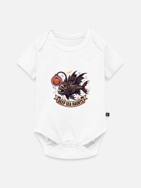 Anglerfisch Halloween Fisch - Baby Premium Kurzarmbody - Weiß