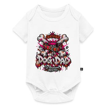 HundeVater Graffiti Punk - Baby Premium Kurzarmbody - Weiß - Vorne