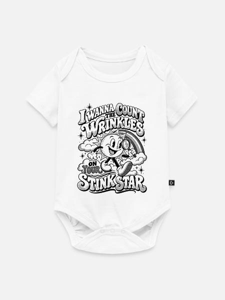 Folge deinem Stern - Baby Premium Kurzarmbody - Weiß