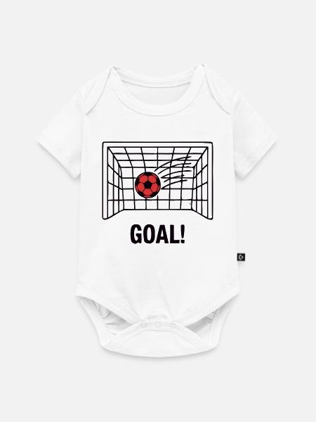 Fussballer Wappen Stadium Hero - Baby Premium Kurzarmbody - Weiß