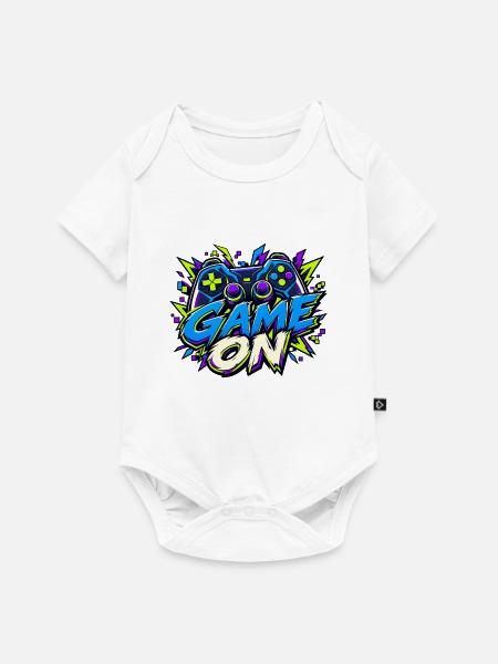 Spiel auf Graffiti Neon - Baby Premium Kurzarmbody - Weiß