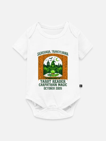 Carpathian Magic Tarot Reader Sighișoara - Baby Premium Kurzarmbody - Weiß