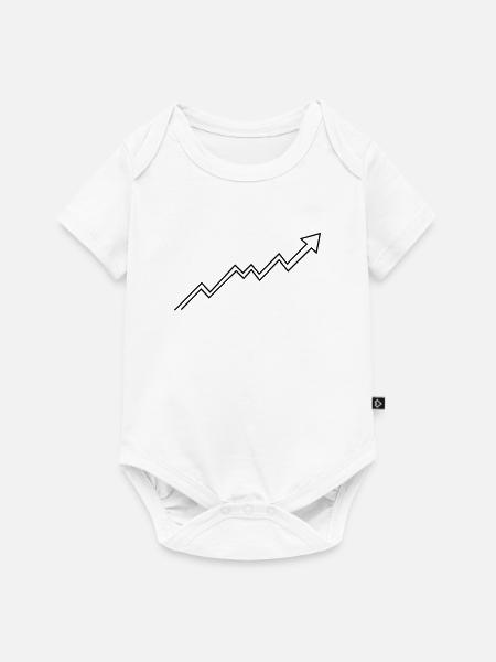Bullish Trend Arrow - Baby Premium Kurzarmbody - Weiß