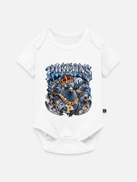 Taube - Baby Premium Kurzarmbody - Weiß