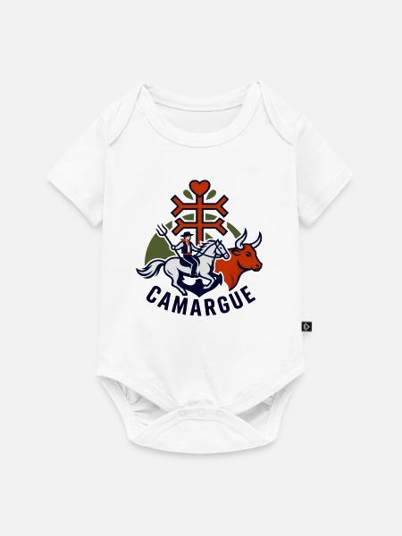 Gardians Camargue Equestrian - Baby Premium Kurzarmbody - Weiß