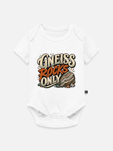 Gneiss Rocks Only - Baby Premium Kurzarmbody - Weiß