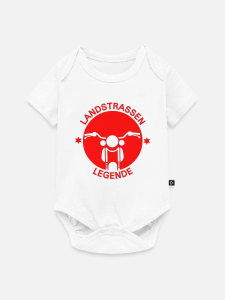 Landstrassen Legende Motorrad - Baby Premium Kurzarmbody - Weiß