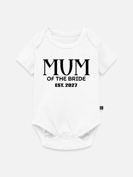 Mutter der Braut 2027 - Baby Premium Kurzarmbody - Weiß