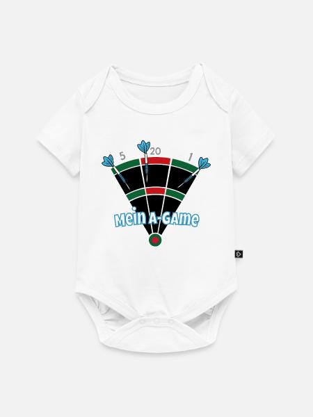 Mein A-Game - Baby Premium Kurzarmbody - Weiß