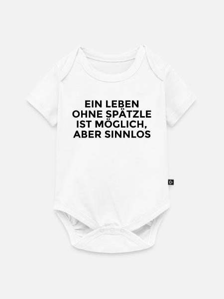 Spätzle Spruch Schwaben Schwabe - Baby Premium Kurzarmbody - Weiß