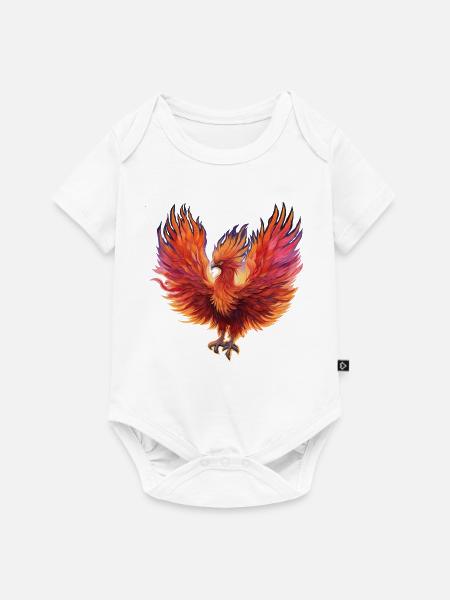 Vibrierender Feuer-Phönix - Baby Premium Kurzarmbody - Weiß