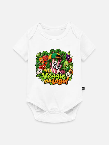 Lustiger Mangold - Baby Premium Kurzarmbody - Weiß