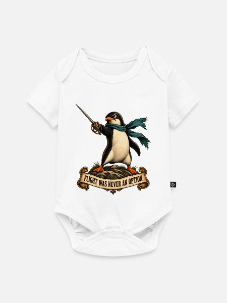 Flight Was Never an Option - Baby Premium Kurzarmbody - Weiß