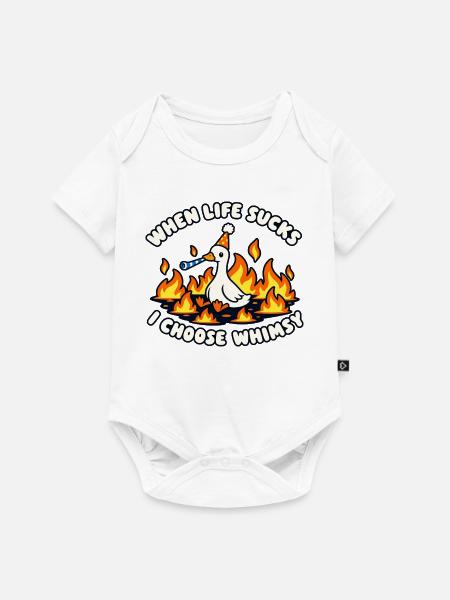 Zauber statt Frust - Baby Premium Kurzarmbody - Weiß
