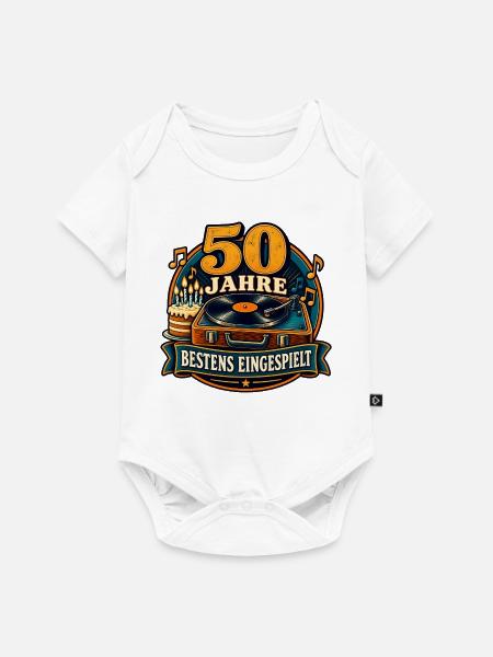 50 Jahre – Bestens eingespielt - Baby Premium Kurzarmbody - Weiß