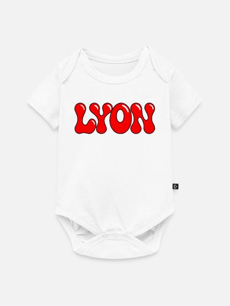 Lyon Letters Red Gum - Baby Premium Kurzarmbody - Weiß