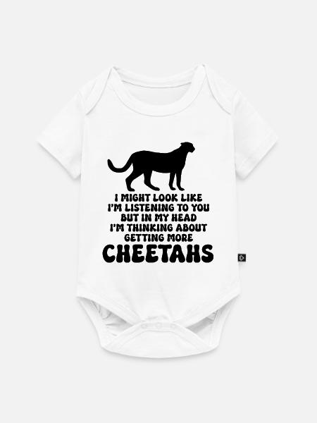 Gepard Spruch Sarkasmus - Baby Premium Kurzarmbody - Weiß