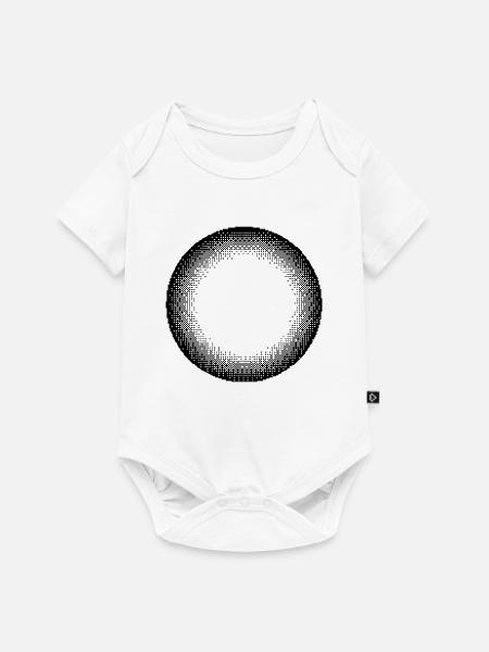 Circle Sun-Design - Baby Premium Kurzarmbody - Weiß