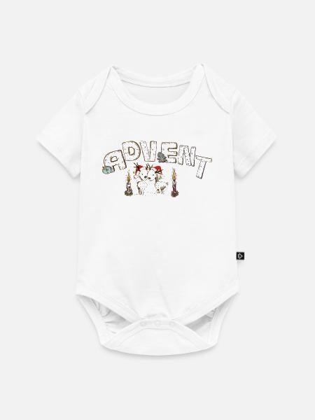 Adventszeit - Baby Premium Kurzarmbody - Weiß