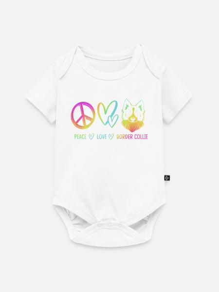 Border Collie - Baby Premium Kurzarmbody - Weiß