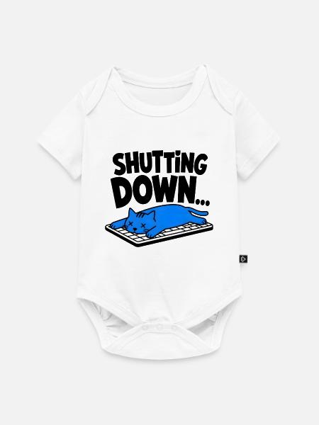 Geek ist ausverkauft – WIRD GESCHLOSSEN - Baby Premium Kurzarmbody - Weiß