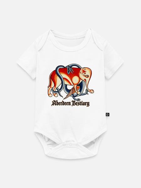 Der Elefant des Aberdeen Bestiary - Baby Premium Kurzarmbody - Weiß