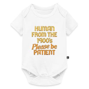 Human from the 1900s - Baby Premium Kurzarmbody - Weiß - Vorne